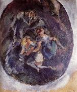 Jules Pascin Three younger girl France oil painting artist